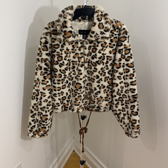 Victoria's Secret Pink Know One Cares Leopard Print Jacket - Picture 3 of 12